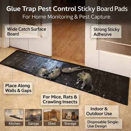 Home Pest Control | Effective Sticky Boards with High-Viscosity Glue | Versatile Traps for Rodents and Insects 3