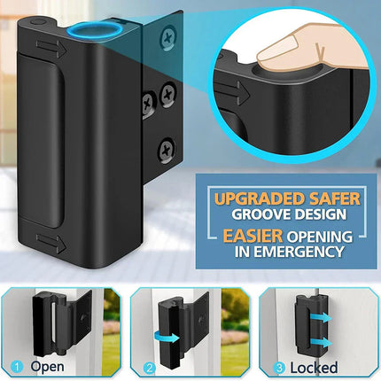 Home Security | Door Lock Latch with Easy Installation | Durable Aluminum Alloy for Enhanced Child Safety 3