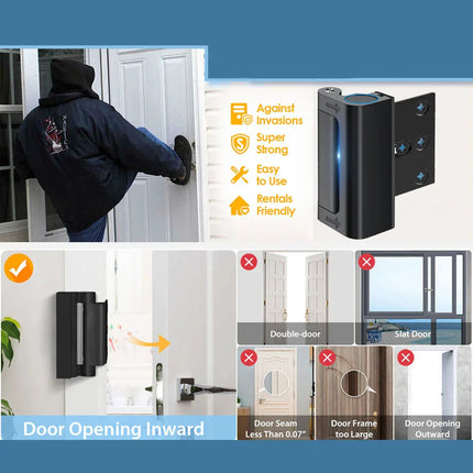 Home Security | Door Lock Latch with Easy Installation | Durable Aluminum Alloy for Enhanced Child Safety 4