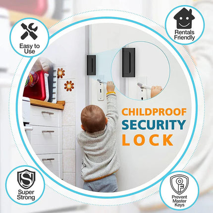 Home Security | Door Lock Latch with Easy Installation | Durable Aluminum Alloy for Enhanced Child Safety 5