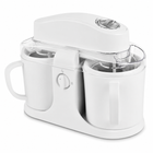 Home Treats | Dual Bowl Ice Cream Maker with Easy One-Knob Control | Compact Design for Quick Frozen Desserts 0
