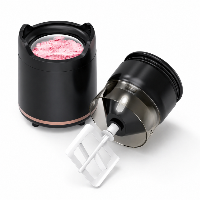 Homemade Delights | Portable Ice Cream Maker with Automatic Operation | Compact Design for Effortless Frozen Treats 0