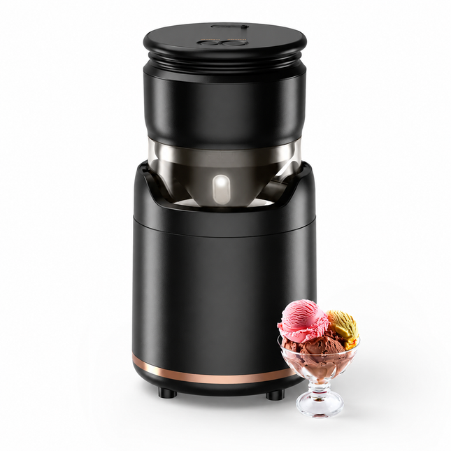 Homemade Delights | Portable Ice Cream Maker with Automatic Operation | Compact Design for Effortless Frozen Treats 1