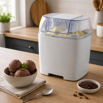 Homemade Treats | Ice Cream Maker Machine with 1.5L Freezing Bowl | Effortless Desserts for Family Fun 1