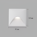 White-Square / Warm White (3000K) / Without sensor