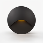 Black-Round / Warm White (3000K) / Without sensor