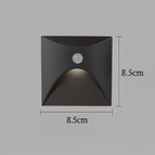 Black-Square / Cool white (6000K) / Motion sensor