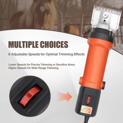 Horse Clippers | Ultra-Quiet Equestrian Clippers with Ergonomic Design | Stress-Free Grooming for Sensitive Horses 5