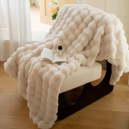 Throw Blankets, Super Soft Plush Blanket with Wave Pattern – image 8