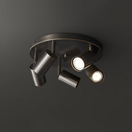 Hugo | Adjustable Multi-Head Ceiling Light with Brass Detailing | Modern Design for Versatile Indoor Lighting 3