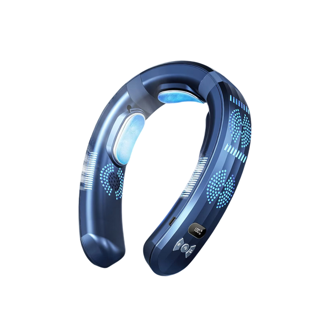 HulaZepyr | Wearable Neck Fan with 360° Airflow & 8-Hour Battery Life for Instant Cooling and Heating 0