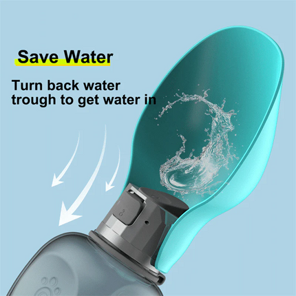 Hydration Buddy | Portable Dog Water Bottle with Collapsible Bowl | One-Handed Use for Easy Hydration 4