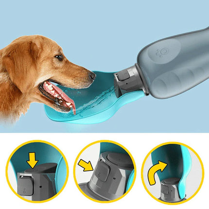 Hydration Buddy | Portable Dog Water Bottle with Collapsible Bowl | One-Handed Use for Easy Hydration 5