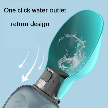 Hydration Buddy | Portable Dog Water Bottle with Collapsible Bowl | One-Handed Use for Easy Hydration 7