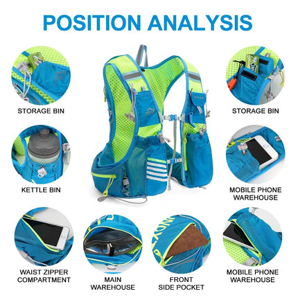 Hydration Pack | 8L Lightweight Design with 1.5L Bladder for Active Adventures 3