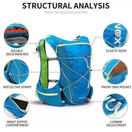 Hydration Pack | 8L Lightweight Design with 1.5L Bladder for Active Adventures 4