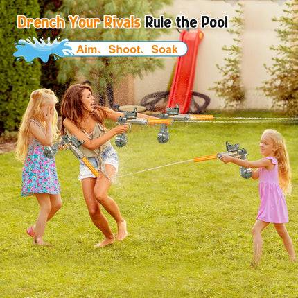 HydroBlitz Elite | Electric Water Gun with Continuous Firing & Red Dot Sight | High-Capacity Drum for Extended Play 4