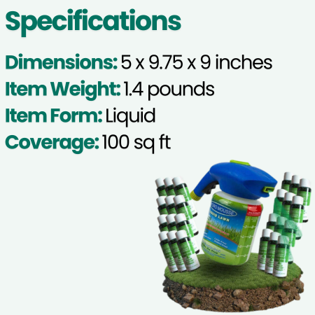 Hydro Mousse | Lawn Repair Spray for Effortless Greening | Easy Hose Application for Lush, Green Lawns 1