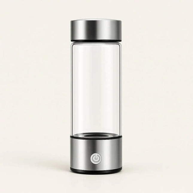 Portable Hydrogen Water Bottle, Hydrogen Water Generator, Rechargeable Borosilicate Glass Water Bottle for Home and Work_00