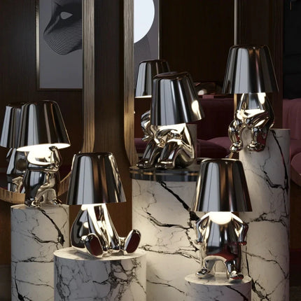Dimmable Touch-Controlled LED Lamp with Adjustable Brightness | Portable Artistic Lighting for Home Decor