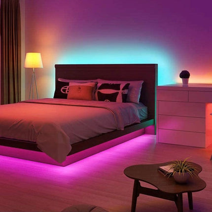 LED Strip Lights, Waterproof RGB LED Light Strip with Remote, Under Cabinet Lighting, Closet Lights for Hallway
