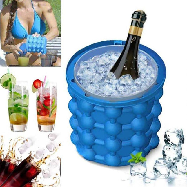 IceCube Maker | 2-in-1 Silicone Ice Cube Tray with Cooling Function | Space-Saving Design for Fresh Drinks 1