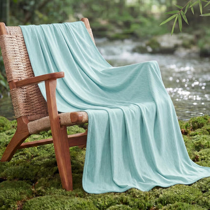 Cozy Comfort | Summer Cooling Blanket for Hot Sleepers with Bamboo Rayon | Lightweight Throw for Travel and Outdoor Use