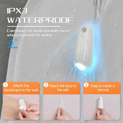 IllumiGlow | Motion Sensor Toilet Bowl Night Light with RGB Colors | Safe Navigation for Nighttime Use 3