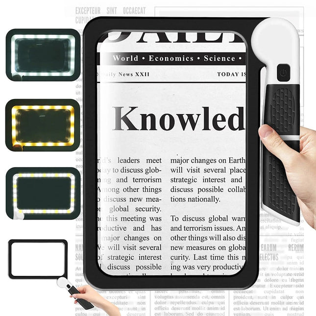 Illuminated Magnifying Glass with 48 LED Lights | 5X Magnification for Enhanced Clarity in Reading and Hobbies 1