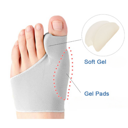 Bunion Corrector, Toe Spacers for Bunion Pain Relief, Bunion Toe Separator with Soft Breathable Fabric, 2 Pairs