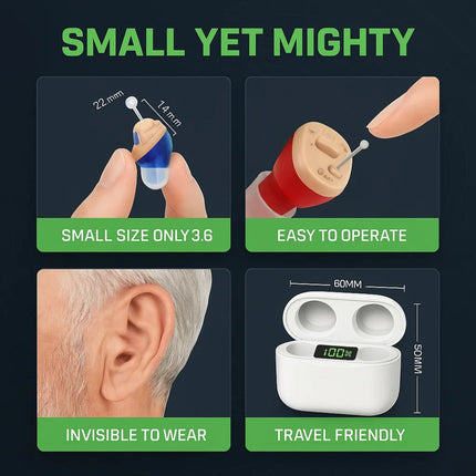 In-Ear Rechargeable Hearing Aids with Long-Lasting Battery | Comfortable Fit for Clear Sound 7