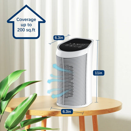 Indoor Air Purifier | HEPA Filter with 99.97% Particle Removal | Compact Design for Clean Air in Home 2
