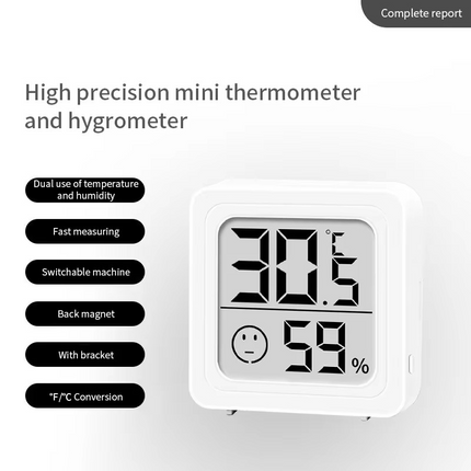 Indoor Climate Monitor | LCD Digital Thermometer & Hygrometer with Accurate Sensors | Compact Design for Optimal Comfort 4
