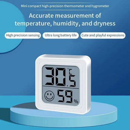 Indoor Climate Monitor | LCD Digital Thermometer & Hygrometer with Accurate Sensors | Compact Design for Optimal Comfort 5