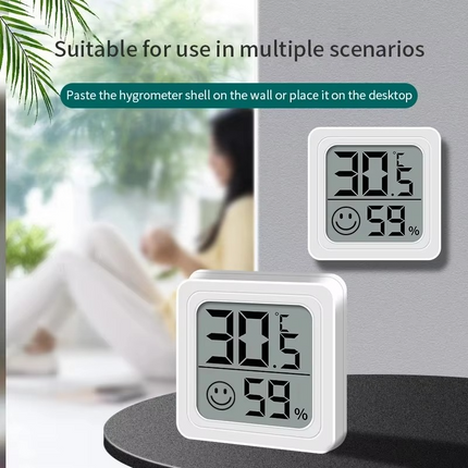 Indoor Climate Monitor | LCD Digital Thermometer & Hygrometer with Accurate Sensors | Compact Design for Optimal Comfort 6