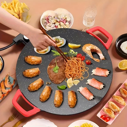 Indoor Cooking | Cast Iron Grill Pan with Electric Power | Smokeless Griddle for Effortless Meal Preparation 5
