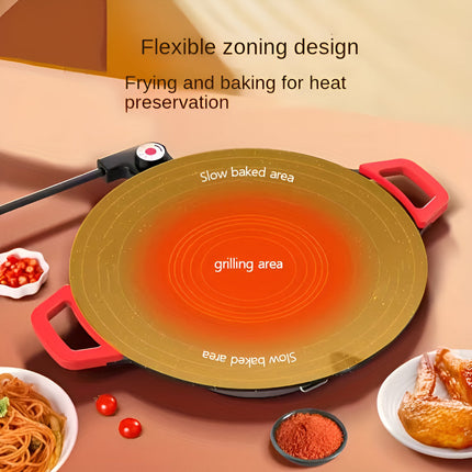 Indoor Cooking | Cast Iron Grill Pan with Electric Power | Smokeless Griddle for Effortless Meal Preparation 6