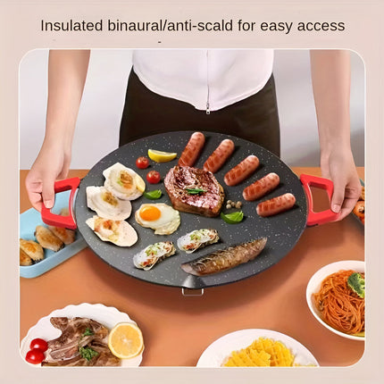 Indoor Cooking | Cast Iron Grill Pan with Electric Power | Smokeless Griddle for Effortless Meal Preparation 7