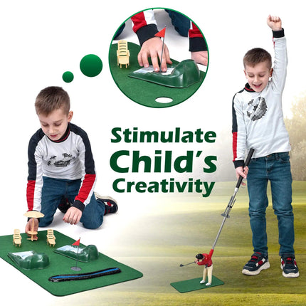 Indoor Golf Set | 5-Piece Golf Club Set with Putting Mat & Accessories for Home Practice 6