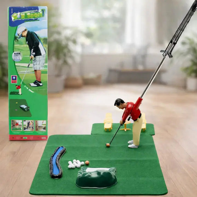 Indoor Mini Golf Set | Complete Golf Experience with Adjustable Course Design | Fun for All Ages 0