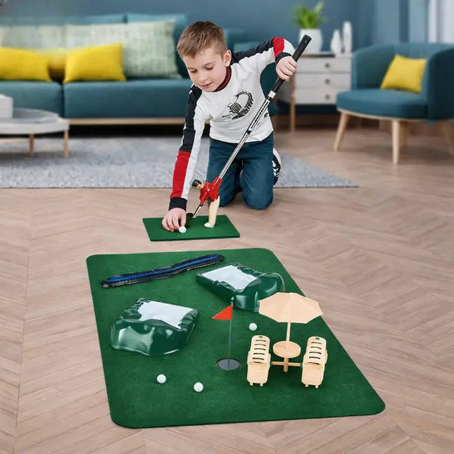 Indoor Mini Golf Set | Complete Golf Experience with Adjustable Course Design | Fun for All Ages 1