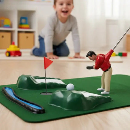 Indoor Mini Golf Set | Complete Golf Experience with Adjustable Course Design | Fun for All Ages 3