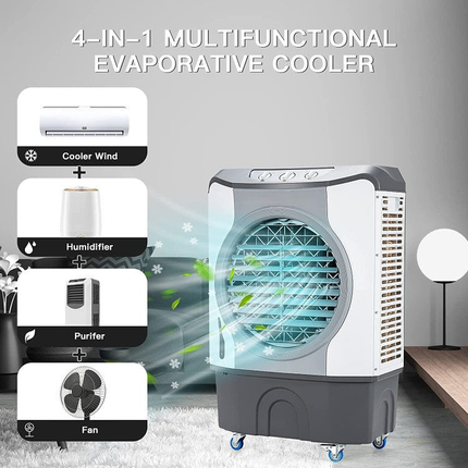 Industrial 4-in-1 Evaporative Air Cooler with 45L Tank & Powerful Airflow | Efficient Cooling Solution for Large Spaces 2