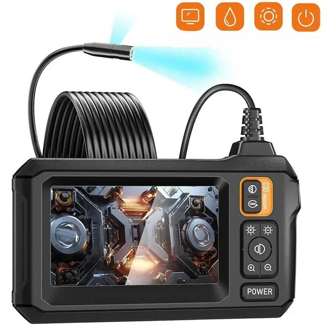 Industrial Inspection Camera | 1080P HD Imaging with Adjustable LED Lights | Versatile Tool for Plumbing and Automotive Repairs 0