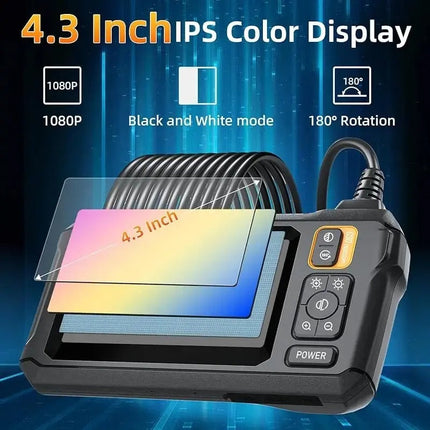 Industrial Inspection Camera | 1080P HD Imaging with Adjustable LED Lights | Versatile Tool for Plumbing and Automotive Repairs 5