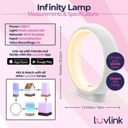 Infinity Lamp | Unique Connection Lamp with Sound Messaging Feature | Thoughtful Gift for Long-Distance Relationships 4