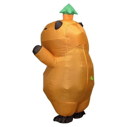 Inflatable Animal Costume | Funny Design with Leaf Hat | One Size Fits All for Maximum Fun 3