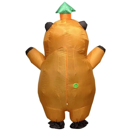 Inflatable Animal Costume | Funny Design with Leaf Hat | One Size Fits All for Maximum Fun 4