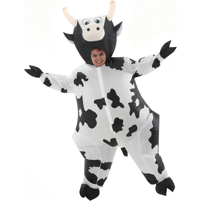 Inflatable Cow Costume | Fun Adult Halloween Costume with Eye-Catching Design | Perfect for Parties and Events 1