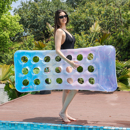 Inflatable Lounge Chair | Ergonomic Design with Air Holes | Comfortable Pool Lounger Float for Ultimate Relaxation 2